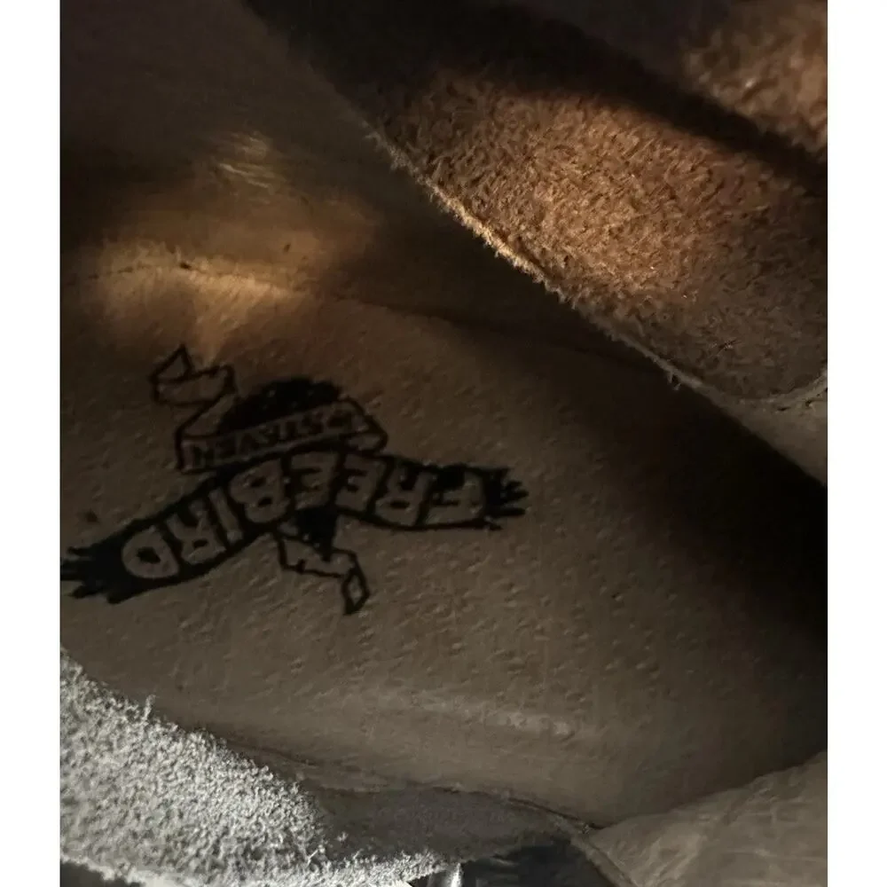 Freebird by Steven FB-Brock Suede Over The Knee Boho Rustic Gray Boots 8